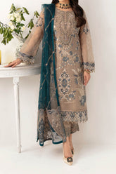 Minhal By Ramsha Unstitched 3 Piece Formals Vol-11 Suit-M-1106