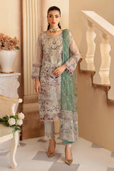 Minhal by Ramsha Unstitched 3 Piece Formals Vol-12 Suit-M-1202