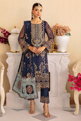 Minhal by Ramsha Unstitched 3 Piece Formals Vol-12 Suit-M-1209
