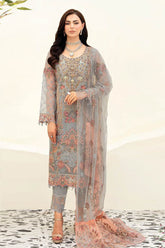 Minhal by Ramsha Unstitched 3 Piece Formal Vol-09 Collection'2023-M-909