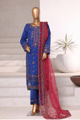 Mahpara by Sada Bahar Stitched 3 Piece Festive Formals Vol-18 Suit-Ma-41-R Blue
