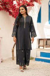 Umer Aayan 02-Pcs Drizzle Embroidered Lawn Suit