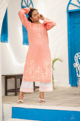 Umer Aayan 02-Pcs Pearl Embroidered Lawn Suit