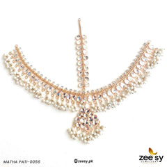 MATHA PATI-0056 Golden - Zeesy Jewellery