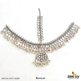 MATHA PATI-0056 Silver - Zeesy Jewellery