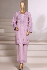 Vybe By Sada Bahar Stitched 2 Piece Emb Cotton Set Vol-02 Suit-MEL-03-Lilac