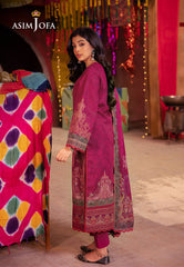 Asim Jofa Prints Elaf Collection Ajel-12 Printed Lawn 3 Pcs