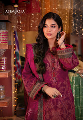 Asim Jofa Prints Elaf Collection Ajel-12 Printed Lawn 3 Pcs