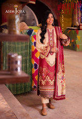 Asim Jofa Prints Elaf Collection Ajel-16 Printed Lawn 3 Pcs