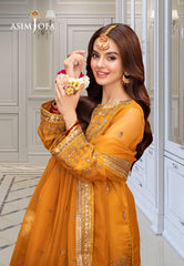 Asim Jofa Festive Luxe Ajem-12 Embroidered Organza 3 Pcs