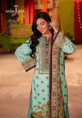 Asim Jofa Prints Elaf Collection Ajel-05 Printed Lawn 3 Pcs