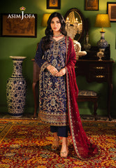 Asim Jofa Afsanay - Luxury Pret?jlp-02 Embroidered Twisted Lawn 3Pcs