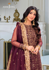 Asim Jofa Designers Limited Edition Ajemd-24 Embroidered Stitched 3 Pcs