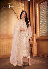 Asim Jofa Pyaar Diyan Gallan Ajem-11 Embroidered Organza 3 Pcs
