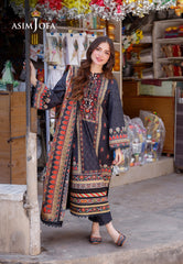 Asim Jofa Arabic Lawn Ajpl-09 Printed Arabic Lawn 3 Pcs