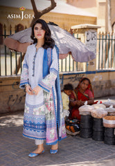 Asim Jofa Arabic Lawn Ajpl-01 Printed Arabic Lawn 3 Pcs