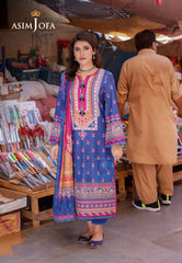 Asim Jofa Designers Limited Edition Ajpld-12 Printed Arabic Lawn 3 Pcs
