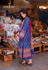Asim Jofa Designers Limited Edition Ajpld-12 Printed Arabic Lawn 3 Pcs