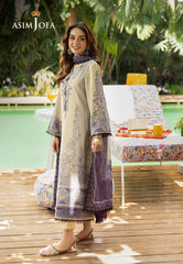 Asim Jofa Prints Collection Vol 4 Ajgb-08 Printed Lawn 3 Pcs