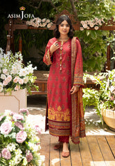 Asim Jofa Prints Collection Vol 4 Ajgb-10 Printed Lawn 3 Pcs