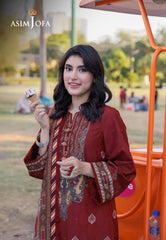 Asim Jofa Arabic Lawn Ajpl-07 Printed Arabic Lawn 3 Pcs