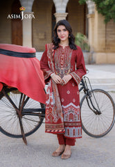 Asim Jofa Arabic Lawn Ajpl-07 Printed Arabic Lawn 3 Pcs