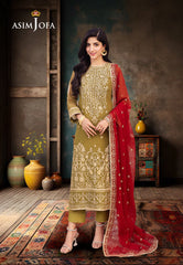 Asim Jofa Dhanak Rang Ajcf-26 Embroidered Chiffon 3 Pcs