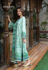 Asim Jofa Prints Collection Vol 4 Ajgb-03 Printed Lawn 3 Pcs