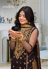 Asim Jofa Festive Luxe Ajem-04 Embroidered Net 3 Pcs