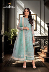 Asim Jofa Pyaar Diyan Gallan Ajem-21 Embroidered Organza 3 Pcs