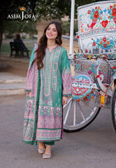 Asim Jofa Arabic Lawn Ajpl-15 Printed Arabic Lawn 3 Pcs