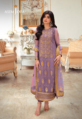 Asim Jofa Festive Luxe Ajem-02 Embroidered Net 3 Pcs