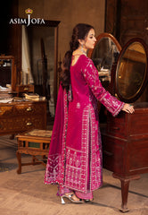 Asim Jofa Chikankari Eid '24 Ajce-09 Embroidered Paper Cotton 3 Pcs