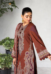 Asim Jofa Rania Jofa Jacquard Festive Ajra-18 Embroidered Lawn 3 Pcs