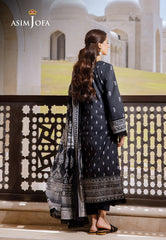 Asim Jofa Monochrome Collection Ajcm-04 Printed Lawn 3 Pcs