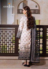 Asim Jofa Monochrome Collection Ajcm-10 Printed Lawn 3 Pcs