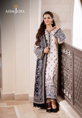 Asim Jofa Monochrome Collection Ajcm-10 Printed Lawn 3 Pcs