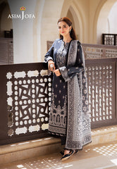 Asim Jofa Monochrome Collection Ajcm-05 Printed Lawn 3 Pcs