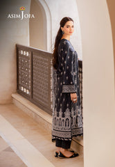 Asim Jofa Monochrome Collection Ajcm-05 Printed Lawn 3 Pcs