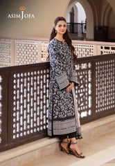 Asim Jofa Monochrome Collection Ajcm-07 Printed Lawn 3 Pcs