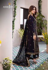 Asim Jofa Designers Limited Edition Ajcfd-04-Xs Embroidered Boski Silk 3 Pcs