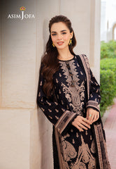 Asim Jofa Monochrome Collection Ajcm-08 Printed Lawn 3 Pcs