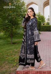 Asim Jofa Monochrome Collection Ajcm-09 Printed Lawn 3 Pcs