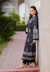 Asim Jofa Monochrome Collection Ajcm-09 Printed Lawn 3 Pcs