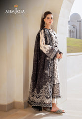 Asim Jofa Monochrome Collection Ajcm-02 Printed Lawn 3 Pcs