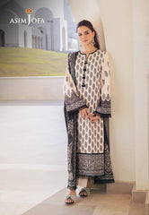 Asim Jofa Designers Limited Edition Ajcmd-02-Xs Printed Lawn 3 Pcs