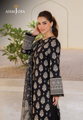 Asim Jofa Monochrome Collection Ajcm-06 Printed Lawn 3 Pcs
