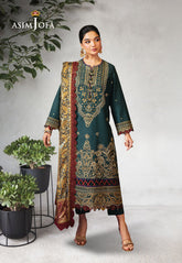 Asim Jofa Rania Jofa Jacquard Festive Ajra-30 Embroidered Lawn 3 Pcs
