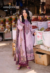 Asim Jofa Basic Print Union Ajbb-12 Printed Lawn 3 Pcs