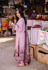 Asim Jofa Basic Print Union Ajbb-12 Printed Lawn 3 Pcs